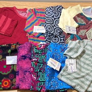 L Lularoe -9pc-Julia Dress,Cassie Skirts-Nwt